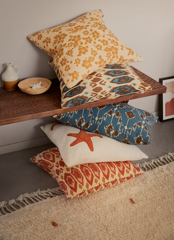 인두 베개커버 50x50 cm, Light beige-spicy yellow Chhatwal & Jonsson | 샤트왈앤존슨