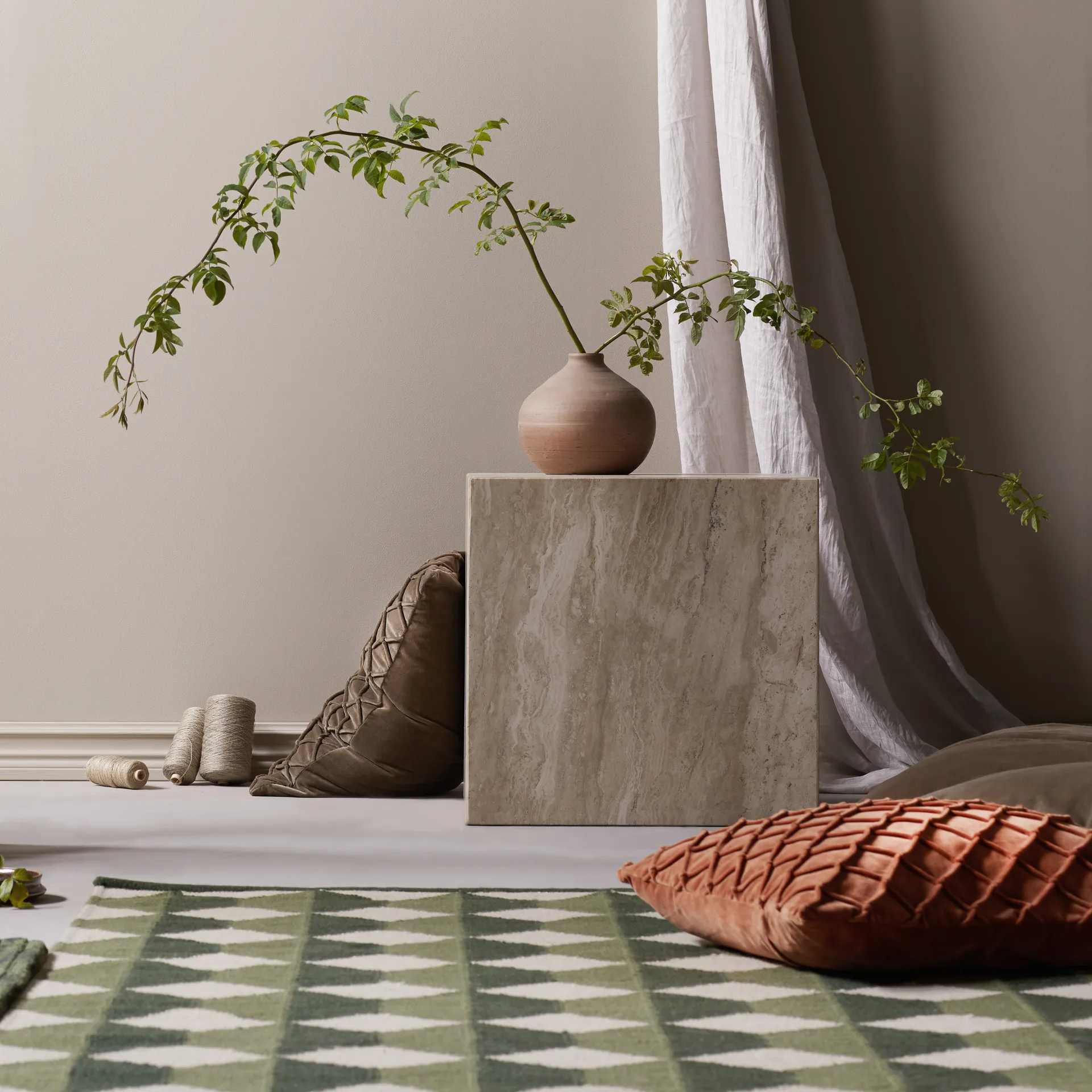 데바 베개커버 50x50 cm, Rust Chhatwal & Jonsson | 샤트왈앤존슨