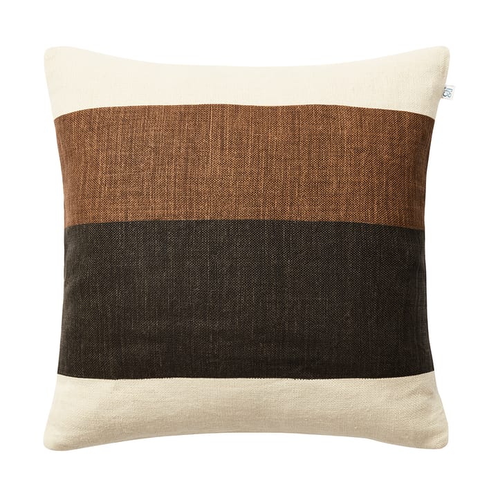쿠마르 필로우케이스 50x50 cm - Taupe-Dark Brown - Chhatwal & Jonsson | 샤트왈앤존슨