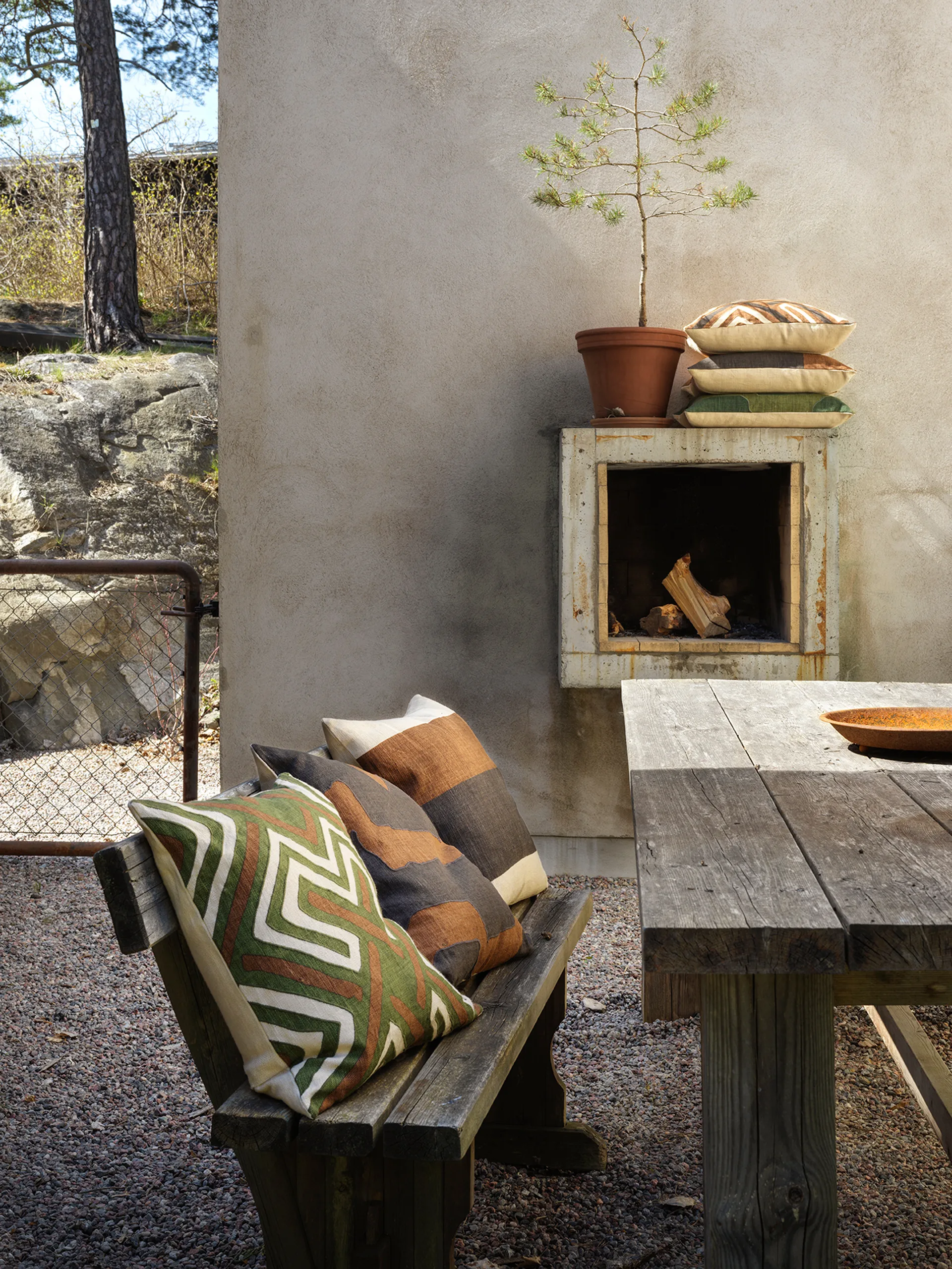 시킴 필로우케이스 50x50 cm, Taupe-Dark Brown Chhatwal & Jonsson | 샤트왈앤존슨