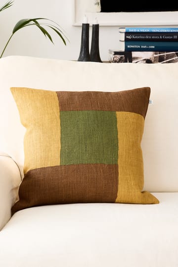 헤일로 베개커버 50x50 cm - Taupe-Spicy Yellow-Cactus Green - Chhatwal & Jonsson | 샤트왈앤존슨