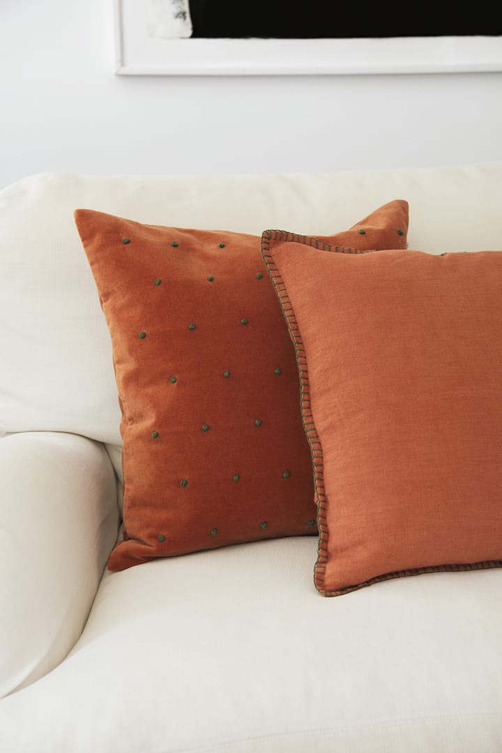 아룬 쿠션커버 50x50 cm, Terracotta-forest green Chhatwal & Jonsson | 샤트왈앤존슨