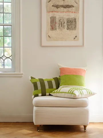 베나라스 쿠션 커버 - Cactus green-lime-aqua, 40x60 cm - Chhatwal & Jonsson | 샤트왈앤존슨