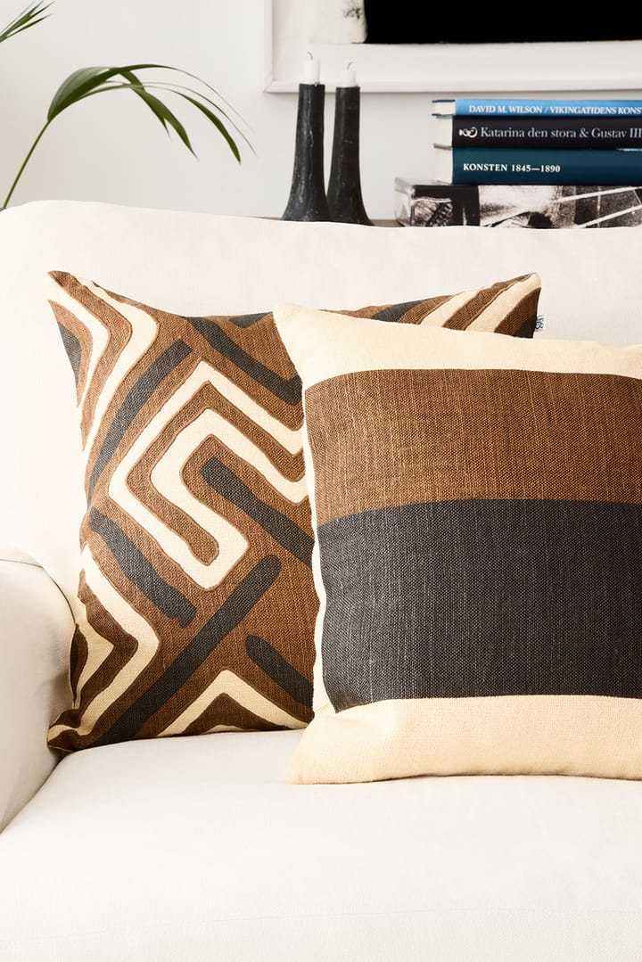 Gujarat 베개커버 50x50 cm, Dark Brown-Taupe Chhatwal & Jonsson | 샤트왈앤존슨