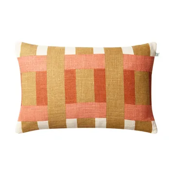 베나라스 쿠션 커버 - Khaki-rose-apricot orange, 40x60 cm - Chhatwal & Jonsson | 샤트왈앤존슨
