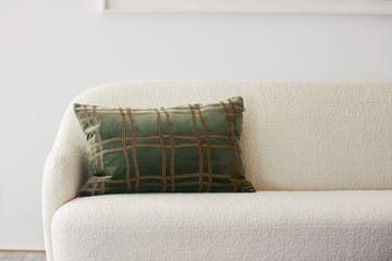 Tattersall 베개커버 40x60 cm - Forest green-cognac - Chhatwal & Jonsson | 샤트왈앤존슨