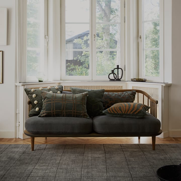 Tattersall 쿠션, Sea blue/cognac, 60x40 cm Chhatwal & Jonsson | 샤트왈앤존슨