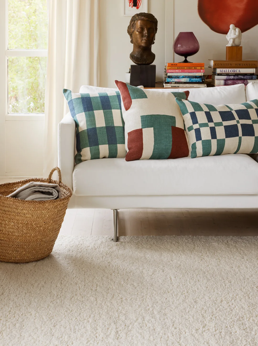 제이 쿠션 커버, Terracotta-heaven blue, 50x50 cm Chhatwal & Jonsson | 샤트왈앤존슨