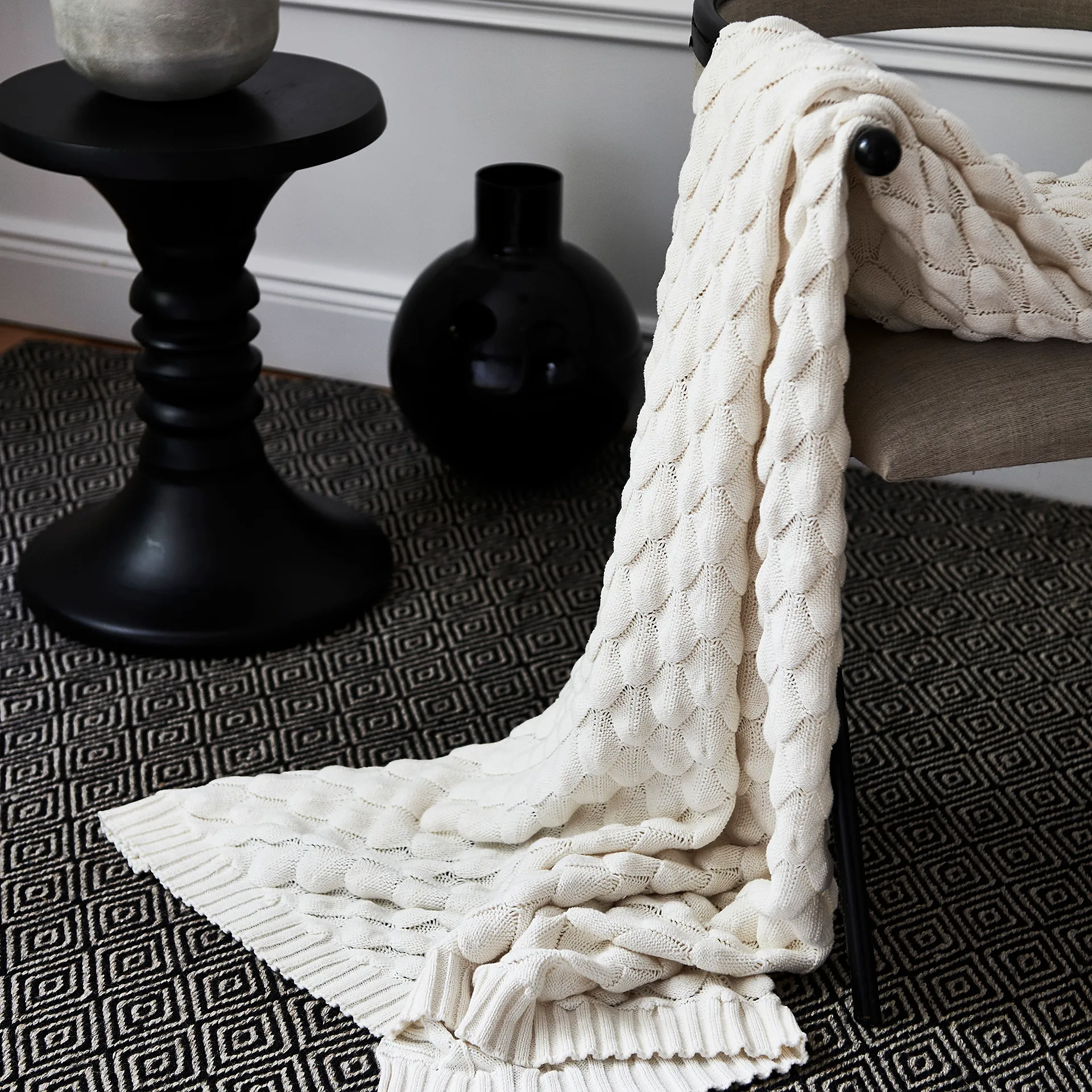 겜스 스로우 130x170 cm, white Classic Collection | 클래식 콜렉션