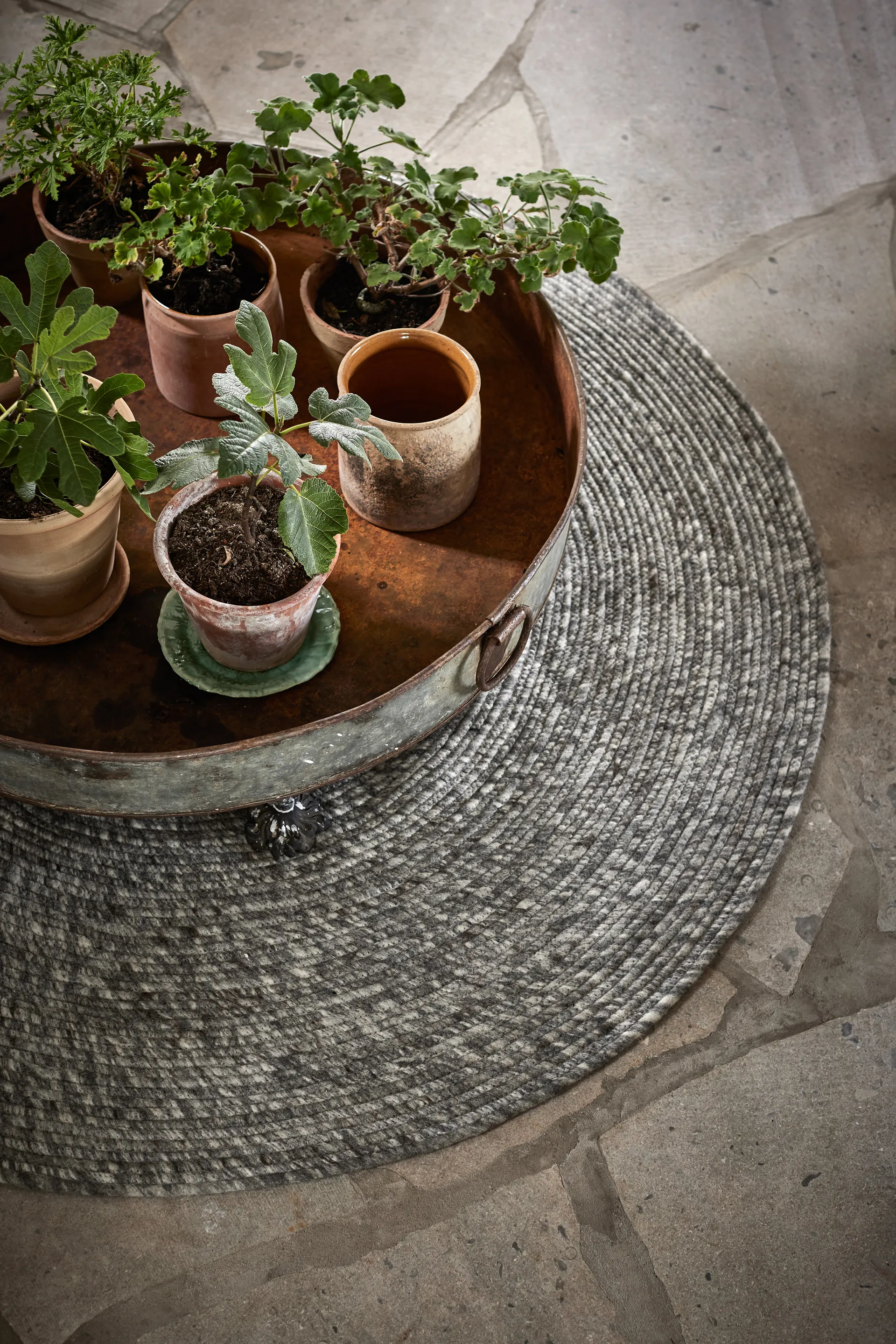 메리노 울 러그 원형 Ø160 cm, grey Classic Collection | 클래식 콜렉션