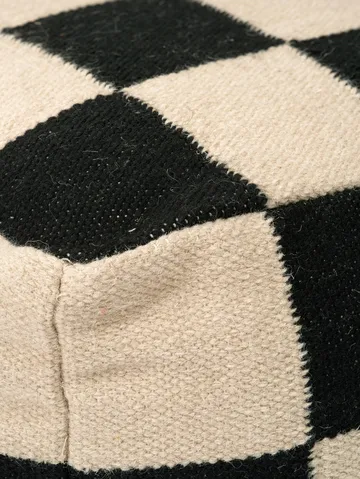 스퀘어 푸프 50x50 cm - Black-natural - Classic Collection | 클래식 콜렉션