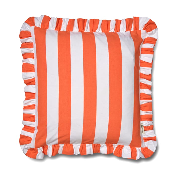 쿠션 커버 러플 스트라이프 50x50 cm - Coral - Classic Collection | 클래식 콜렉션
