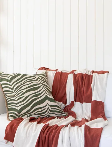 제브라 쿠션 50x50 cm - Green - Classic Collection | 클래식 콜렉션