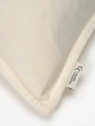 클래식 벨벳 쿠션 커버 50x50 cm - White - Classic Collection | 클래식 콜렉션