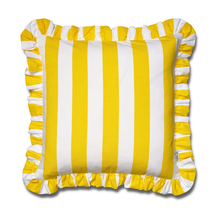 쿠션 커버 러플 스트라이프 50x50 cm - Yellow - Classic Collection | 클래식 콜렉션