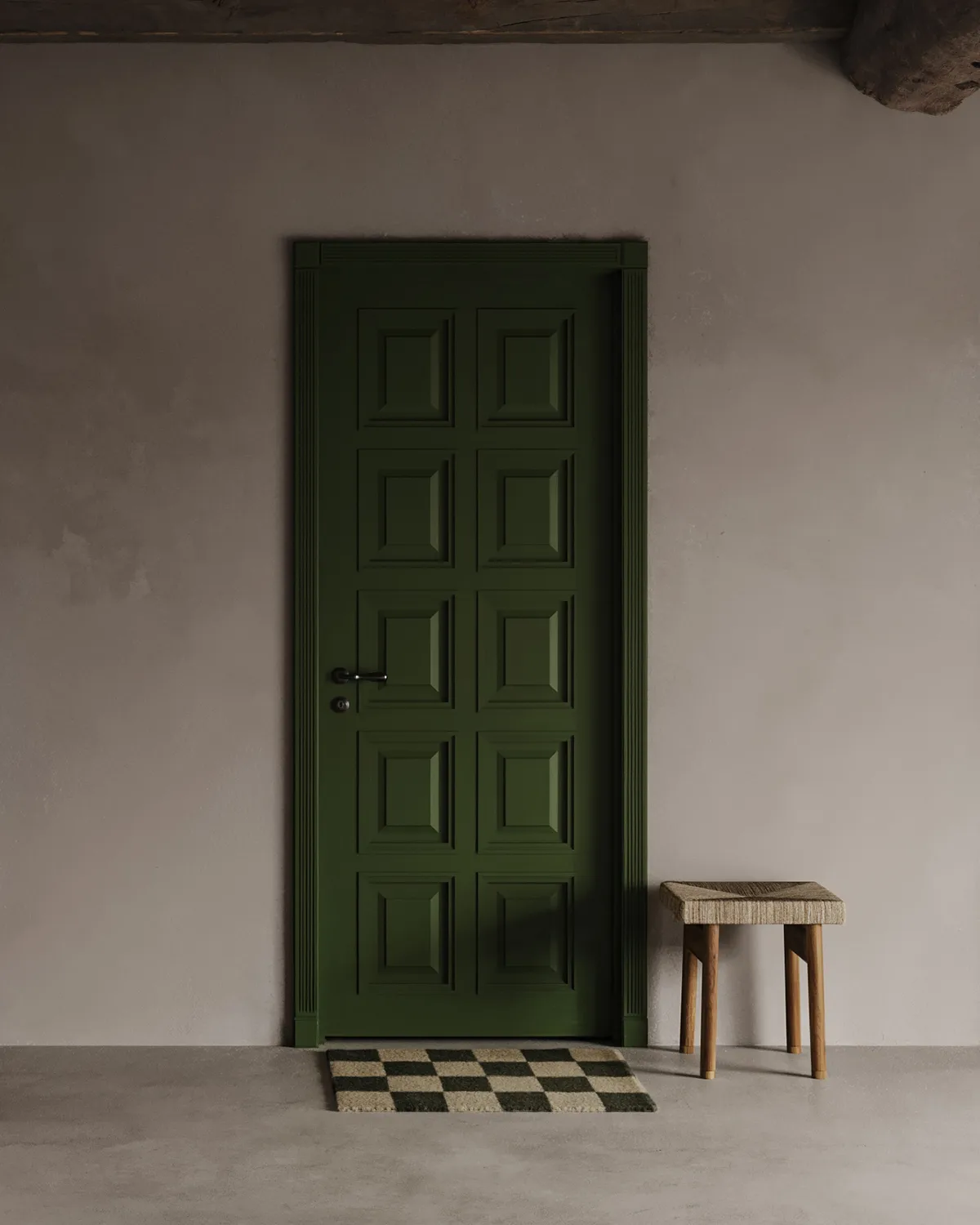 스퀘어 도어매트 60x90 cm, Black-natural Classic Collection | 클래식 콜렉션