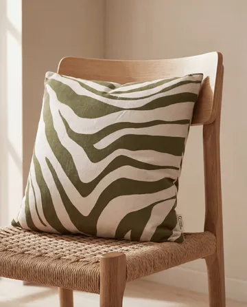 사바나 쿠션 커버 - Green-off white, 50x50 cm - Classic Collection | 클래식 콜렉션