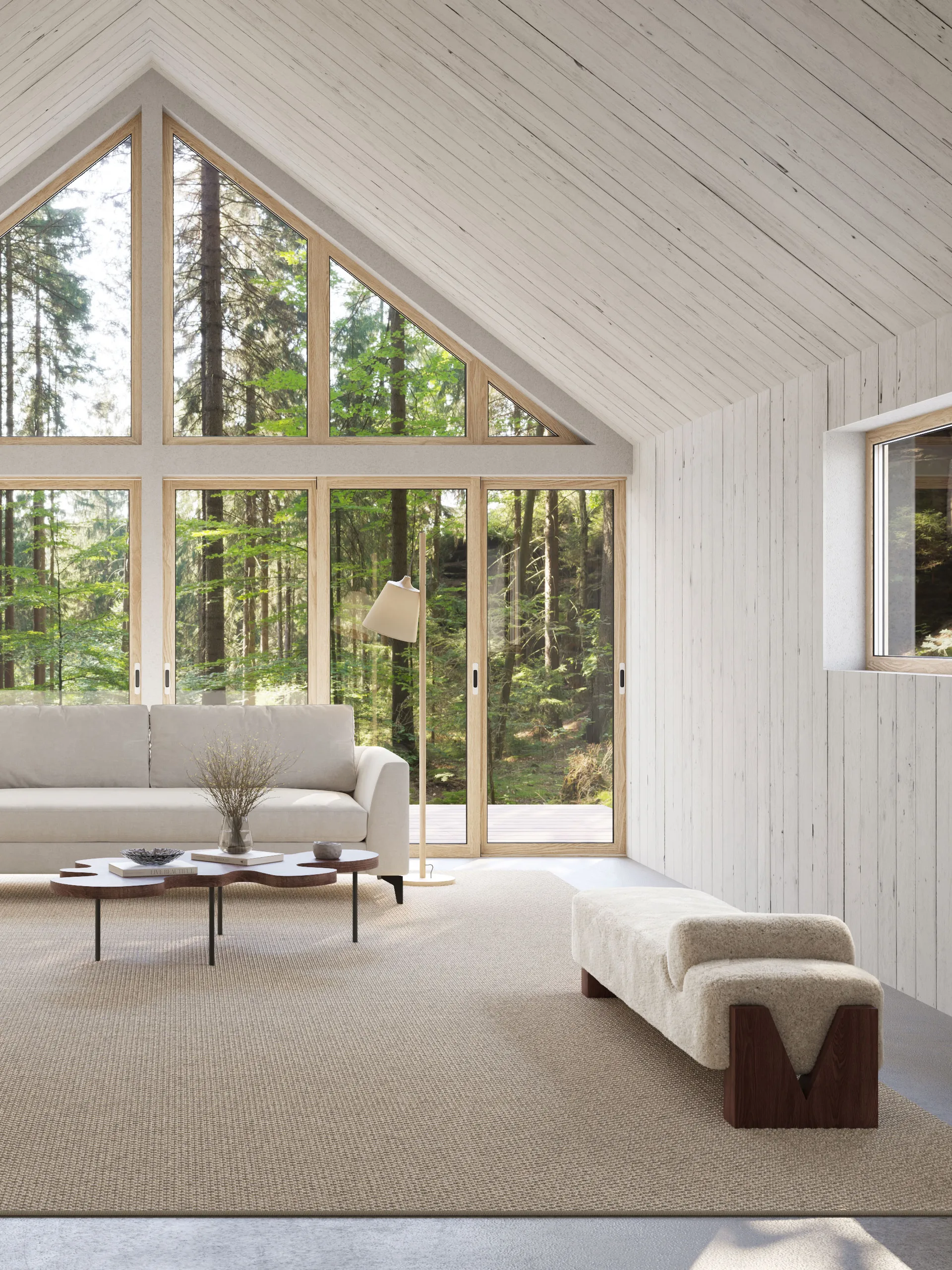 노르드클린트 오버록 엣지 러그, Natural grey, 200x200 cm Classic Collection | 클래식 콜렉션