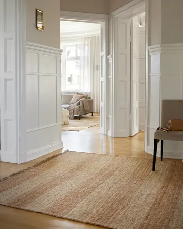 황마 스트라이프드 러그 - Natural jute, 200x300 cm - Classic Collection | 클래식 콜렉션