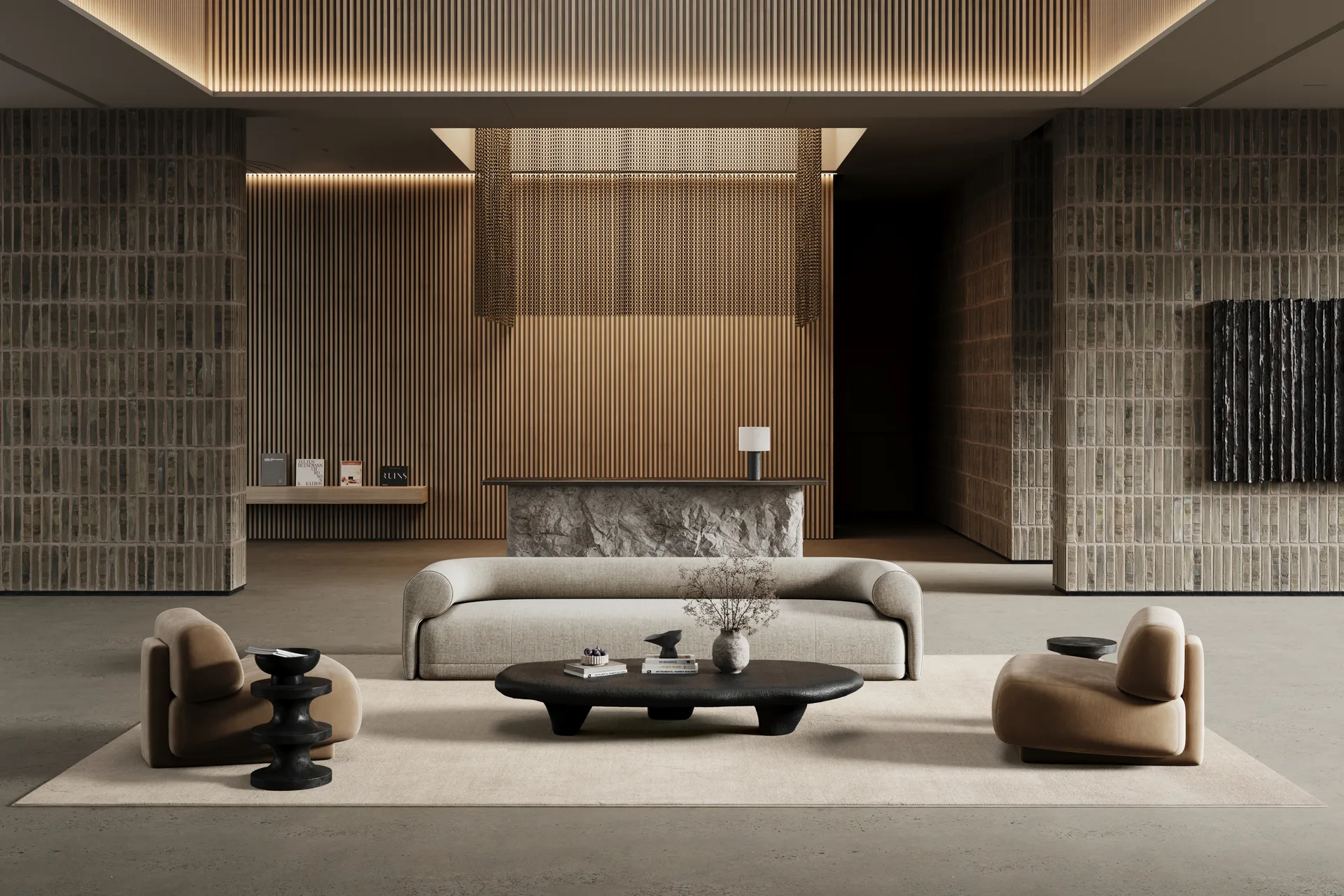 로비 러그, Off-white, 200x200 cm Classic Collection | 클래식 콜렉션