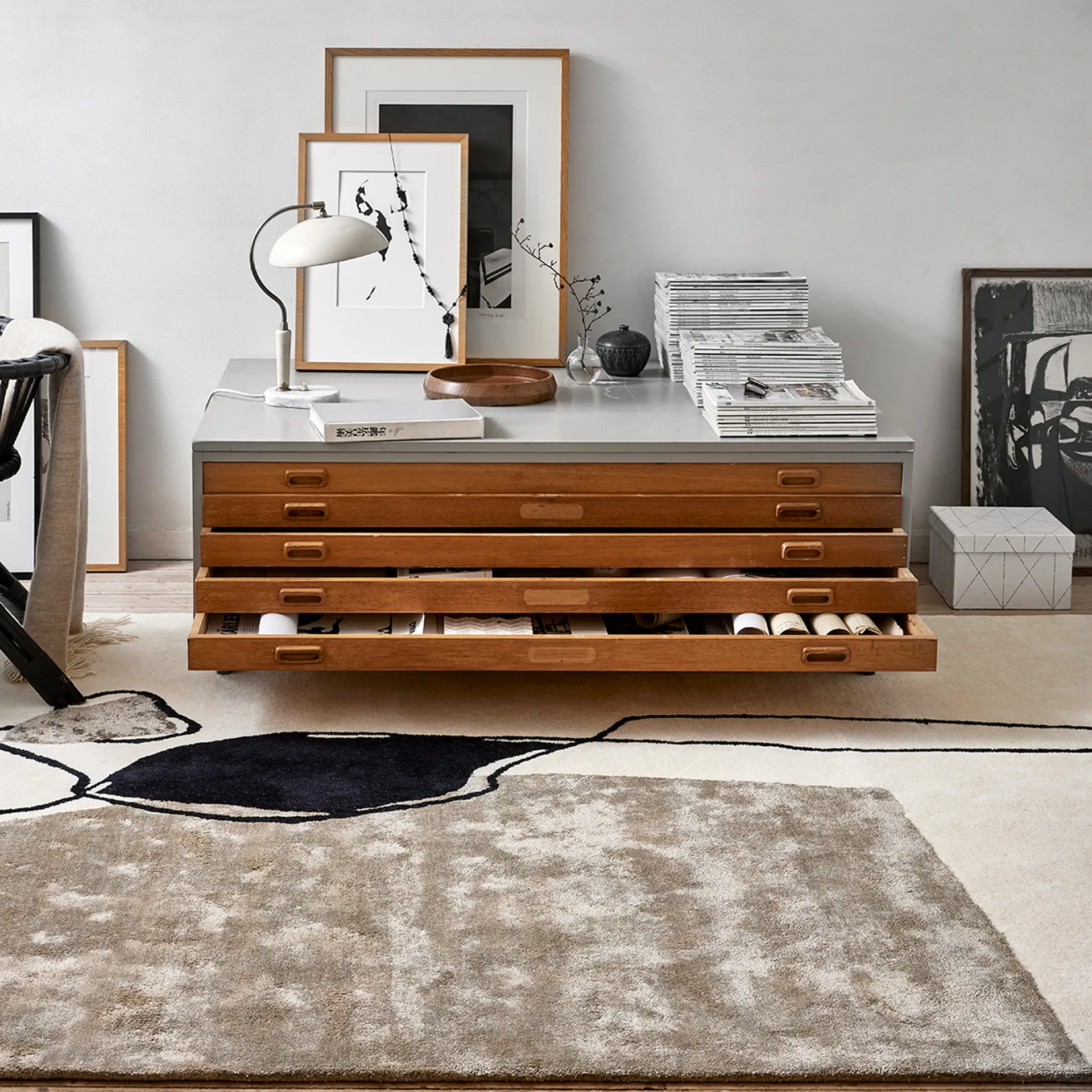 앱스트렉트 PVC 러그 200x300 cm, Ivory Classic Collection | 클래식 콜렉션