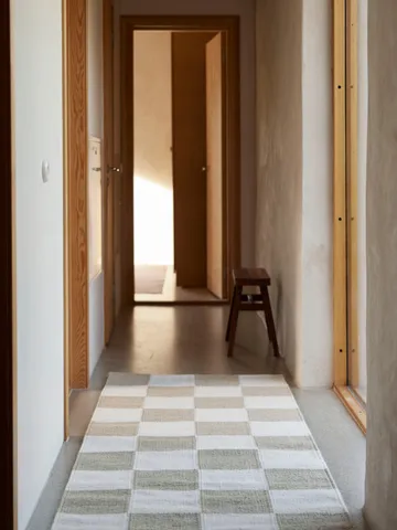 스퀘어 러너 러그 - White-natural, 80x200 cm - Classic Collection | 클래식 콜렉션