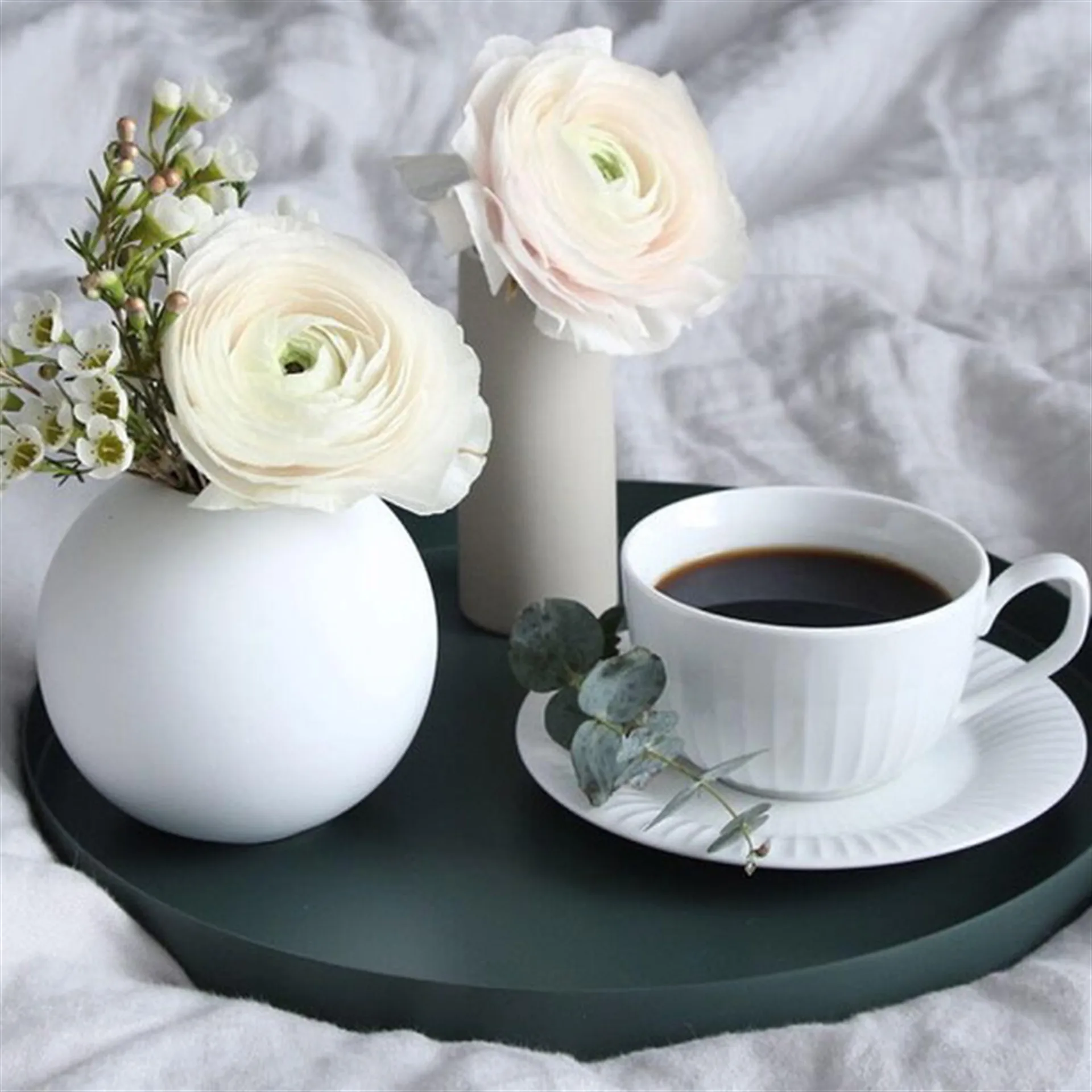 볼 화병 화이트, 10 cm Cooee Design | 쿠이디자인