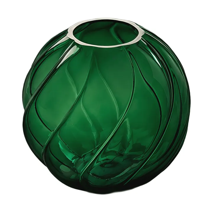 트위스트 볼 꽃병 12cm - Forest green - Cooee Design | 쿠이디자인
