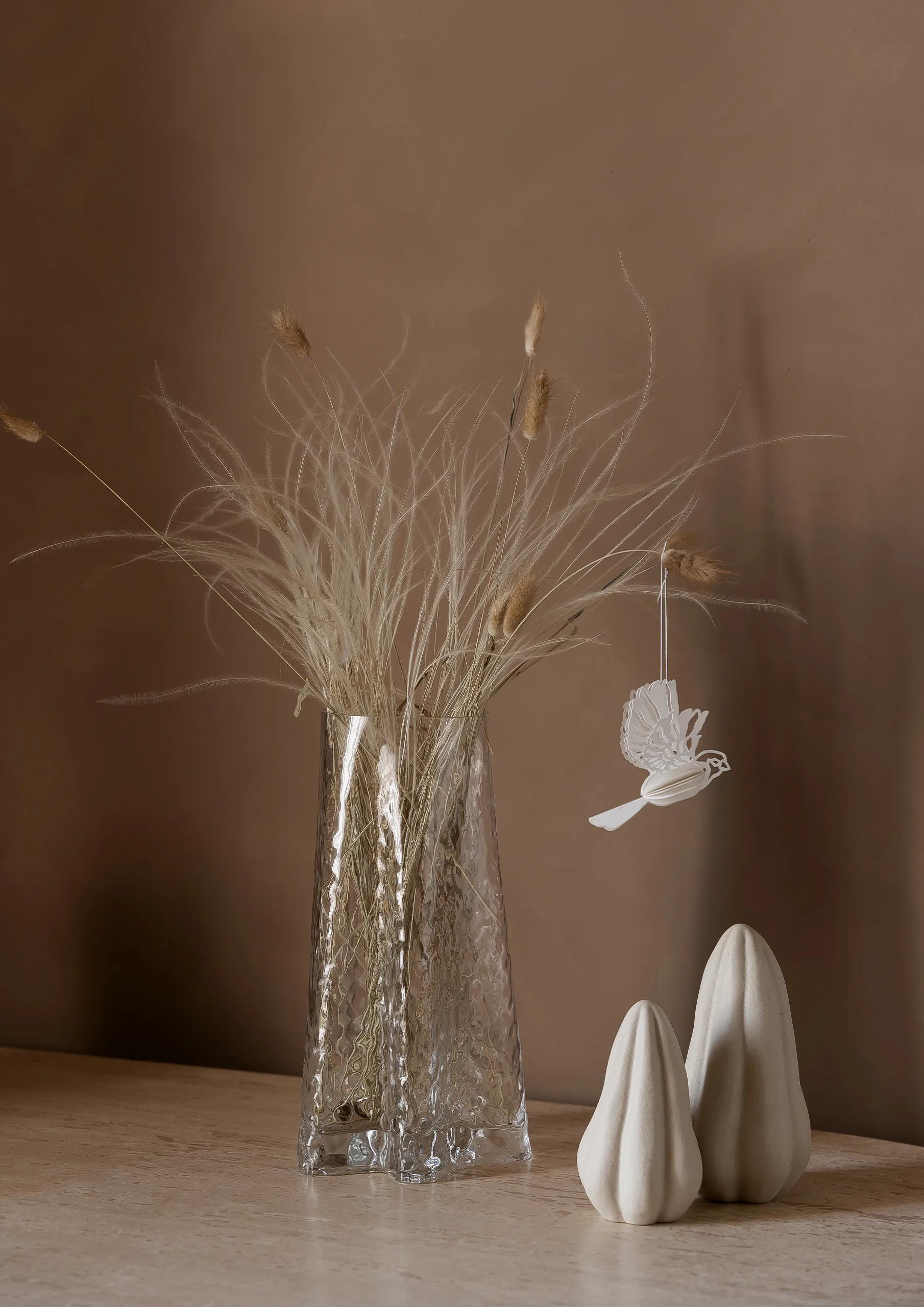 페이퍼 버드 행잉 데코레이션 2팩, Natural Cooee Design | 쿠이디자인