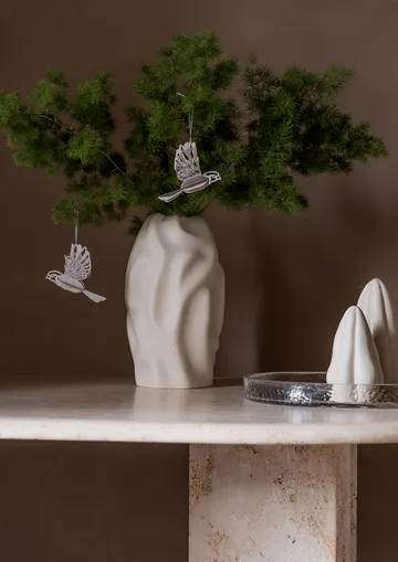 페이퍼 버드 행잉 데코레이션 2팩 - Sand - Cooee Design | 쿠이디자인