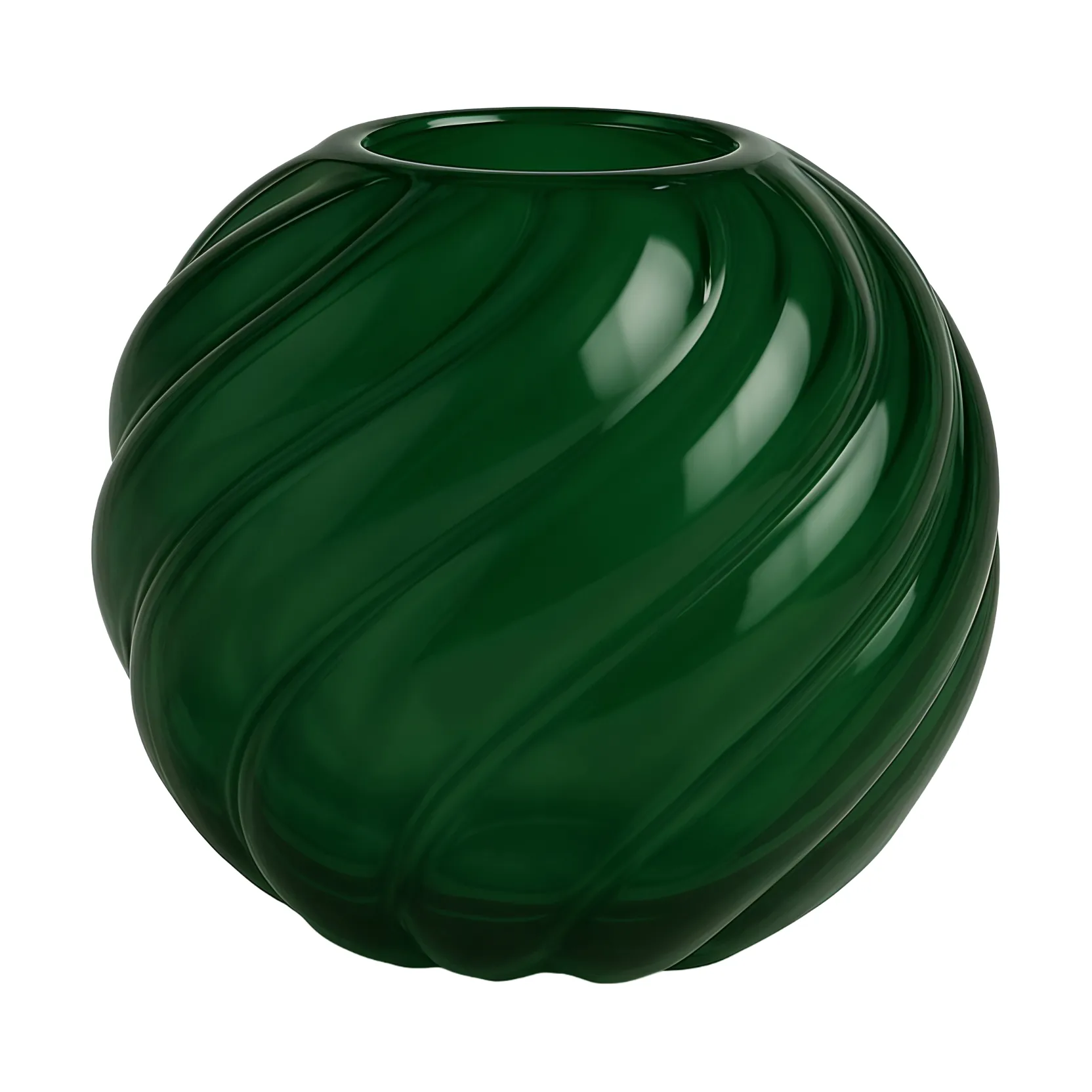 트위스트 볼 화병 Ø20x19 cm, Forest green Cooee Design | 쿠이디자인
