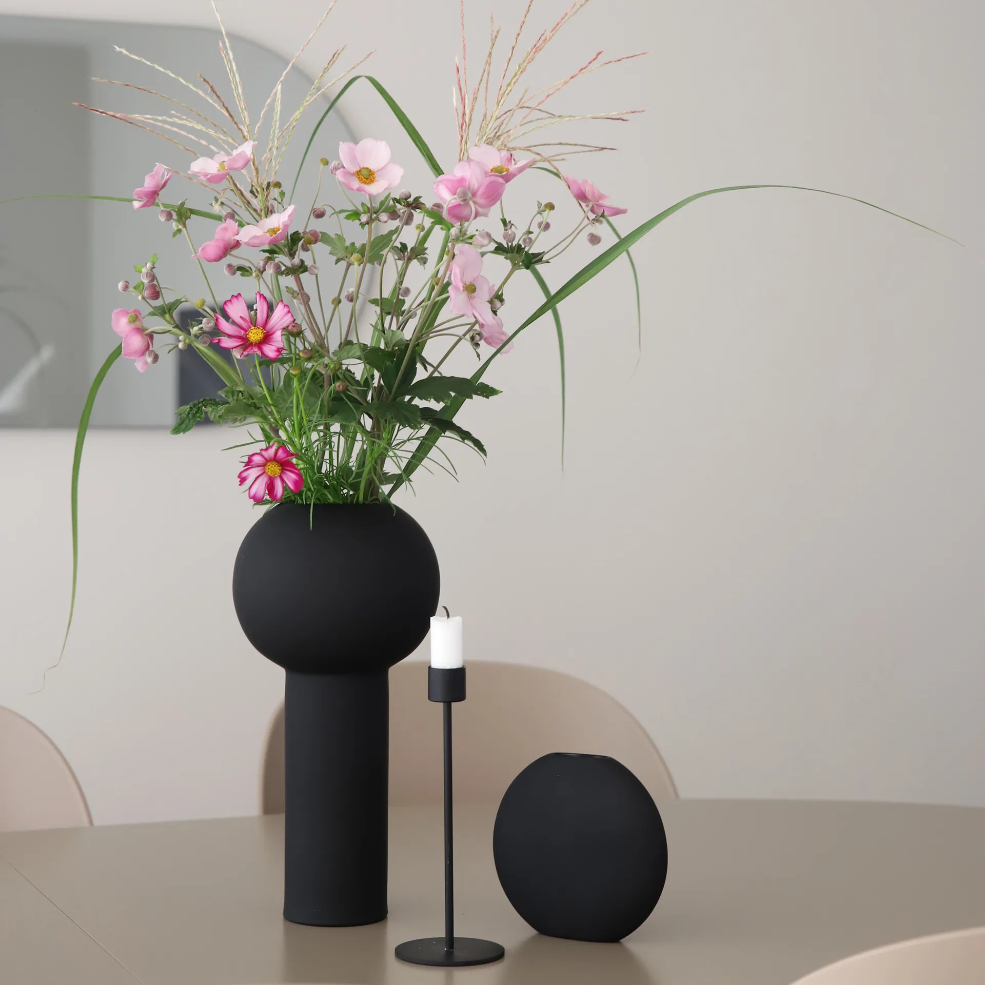 쿠이 캔들홀더 21 cm, black Cooee Design | 쿠이디자인