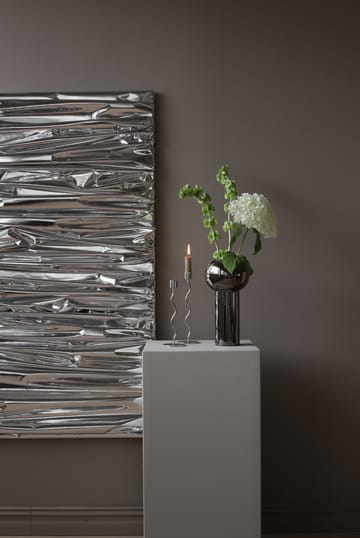 커브드 캔들 홀더 26 cm - Stainless Steel - Cooee Design | 쿠이디자인