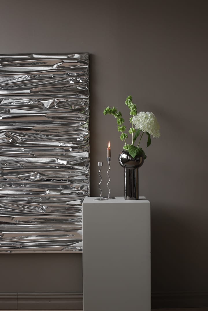 커브드 캔들 홀더 26 cm, Stainless Steel Cooee Design | 쿠이디자인