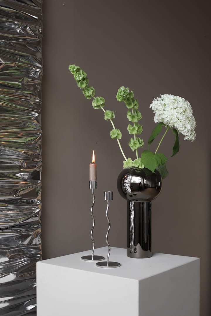 커브드 캔들 홀더 26 cm, Stainless Steel Cooee Design | 쿠이디자인