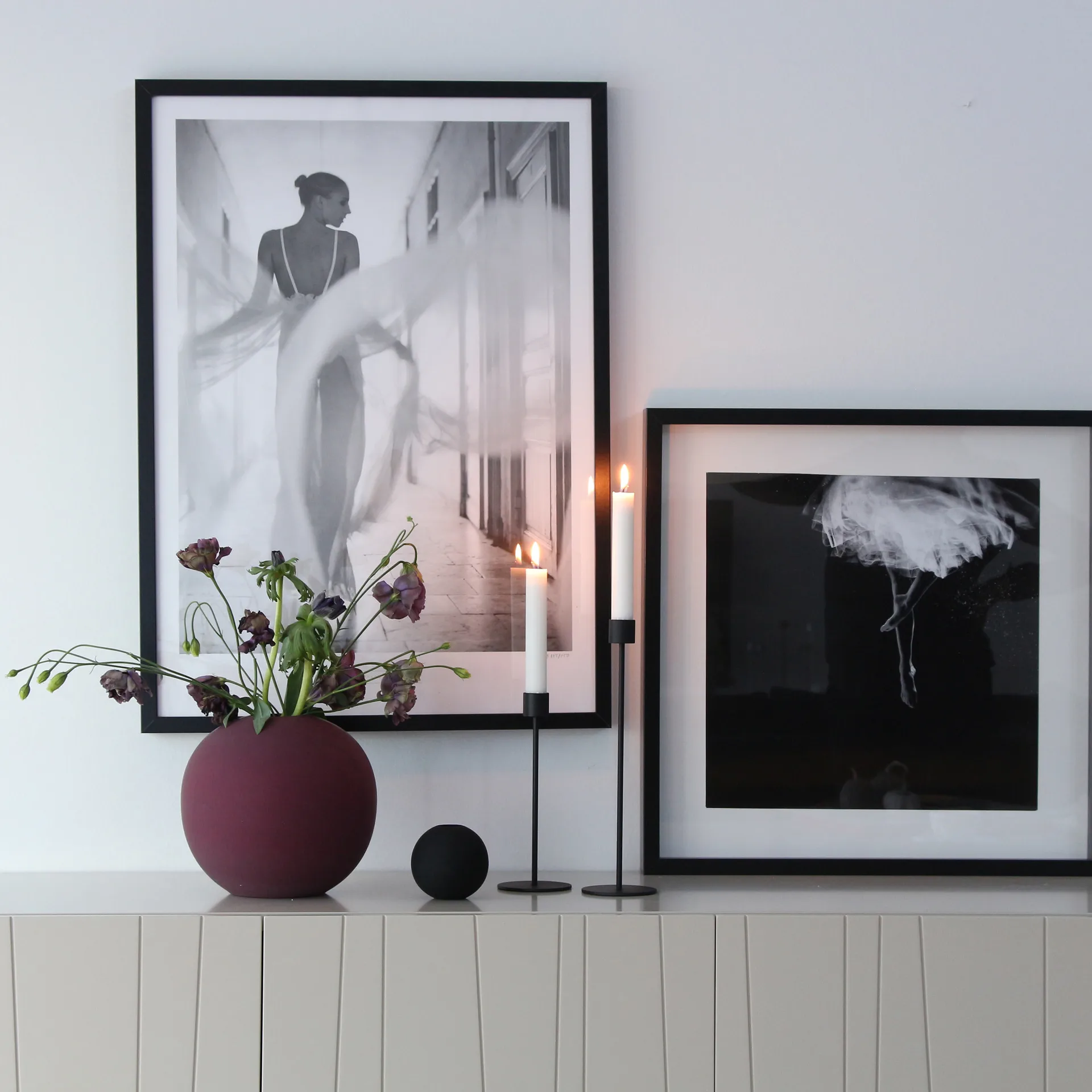 쿠이 캔들홀더 29 cm, black Cooee Design | 쿠이디자인