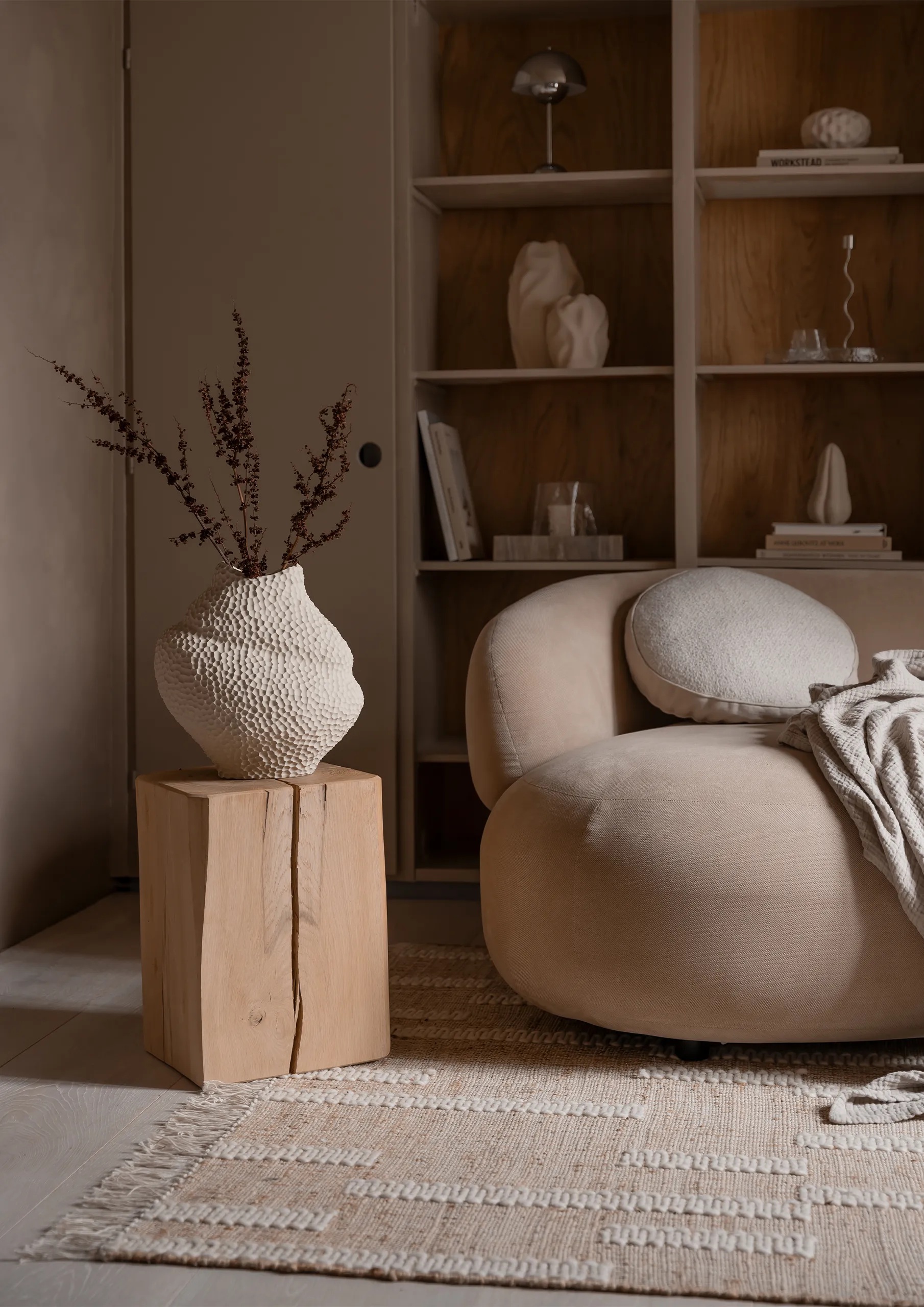 이슬라 와이드 화병 32 cm, Linen Cooee Design | 쿠이디자인