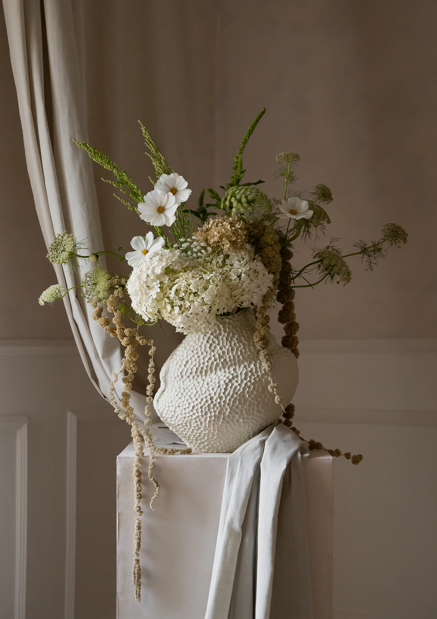 이슬라 와이드 화병 32 cm, Linen Cooee Design | 쿠이디자인