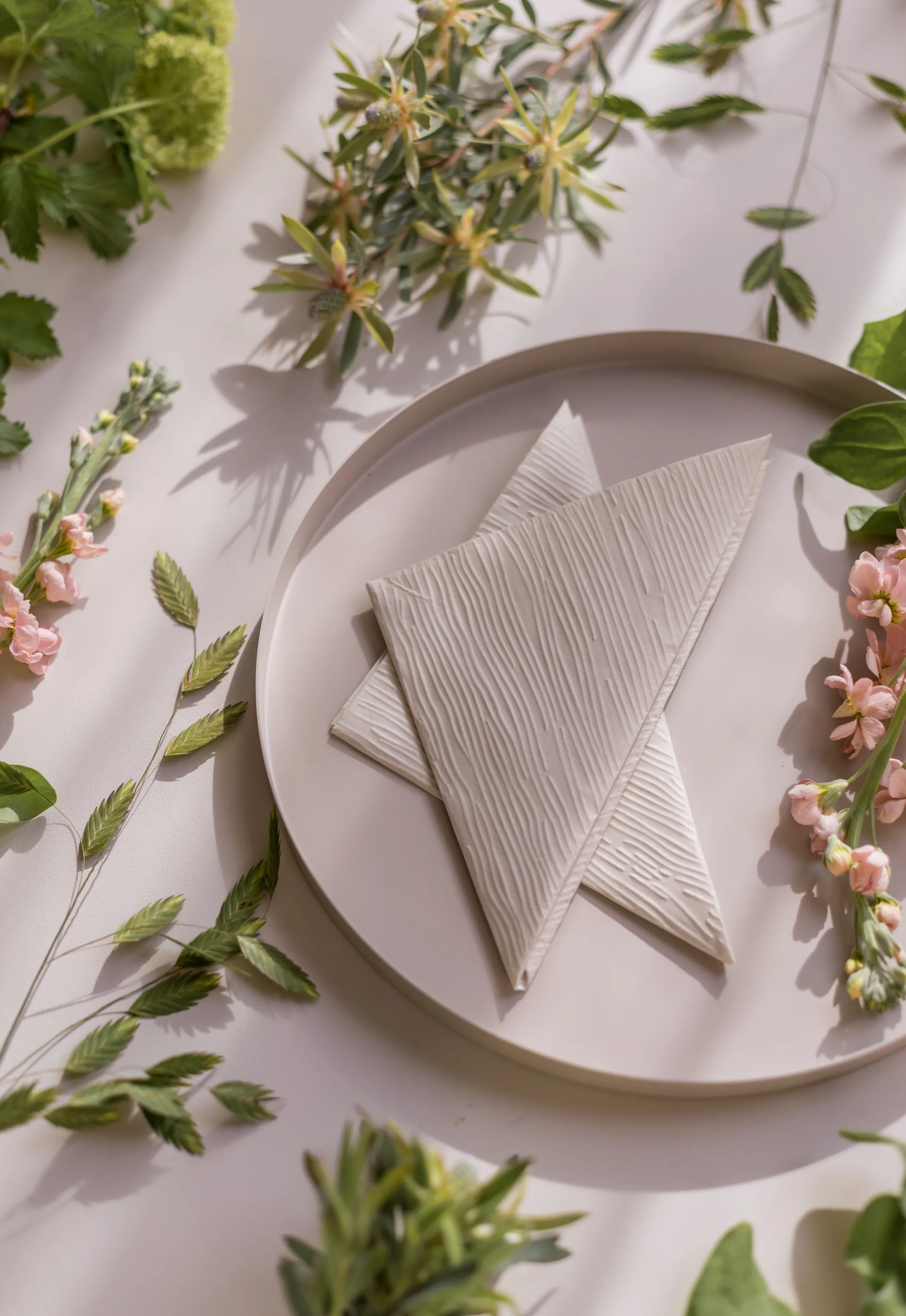 라인즈 냅킨 33x33 cm 18개 세트, Shell Cooee Design | 쿠이디자인