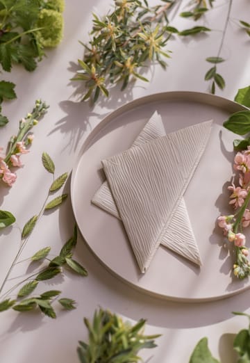 라인즈 냅킨 33x33 cm 18개 세트 - Shell - Cooee Design | 쿠이디자인