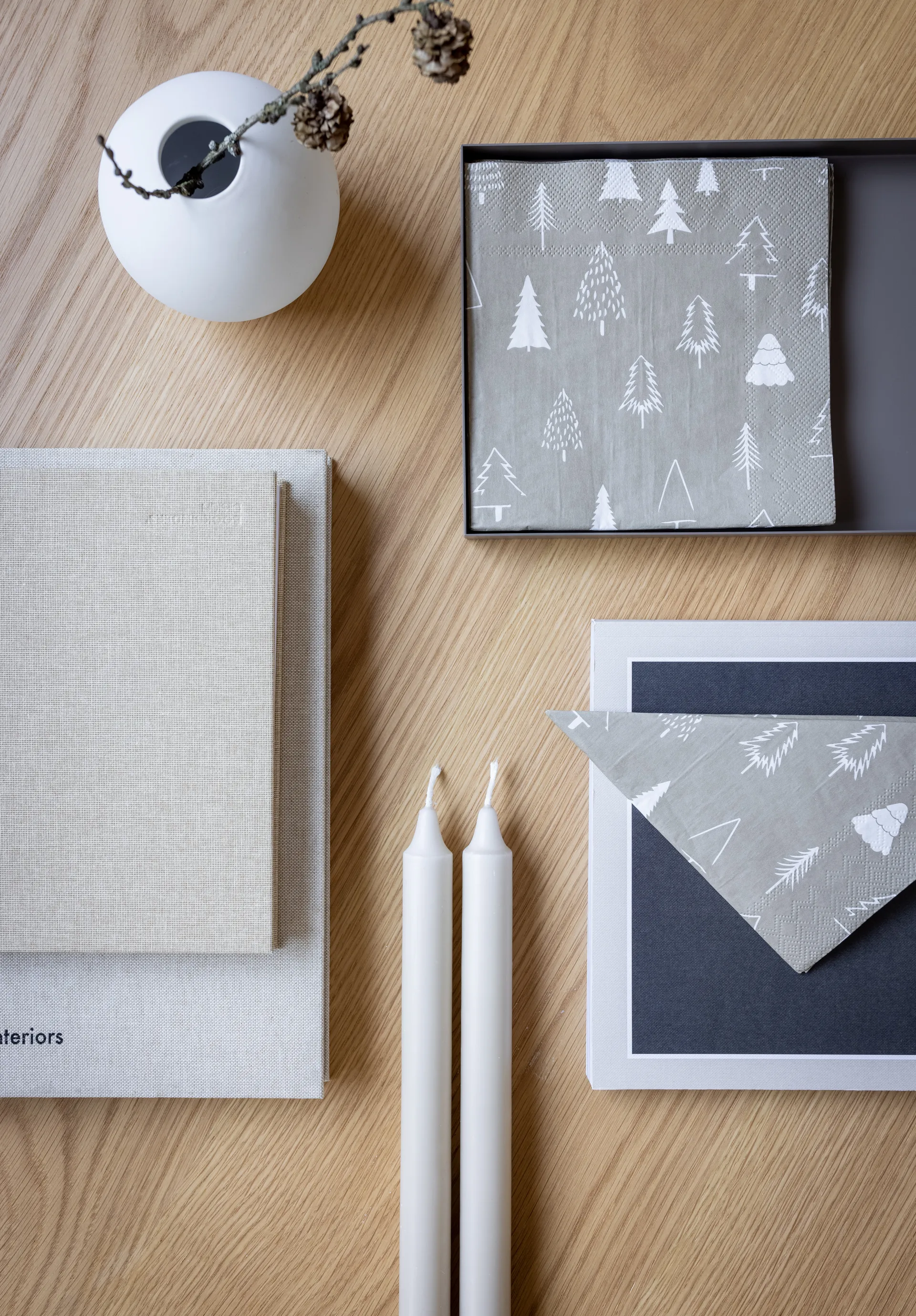 우즈 냅킨 33x33 cm 20팩, Sand-white Cooee Design | 쿠이디자인