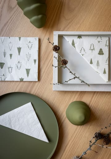 우즈 냅킨 33x33 cm 20팩 - Shell-olive - Cooee Design | 쿠이디자인