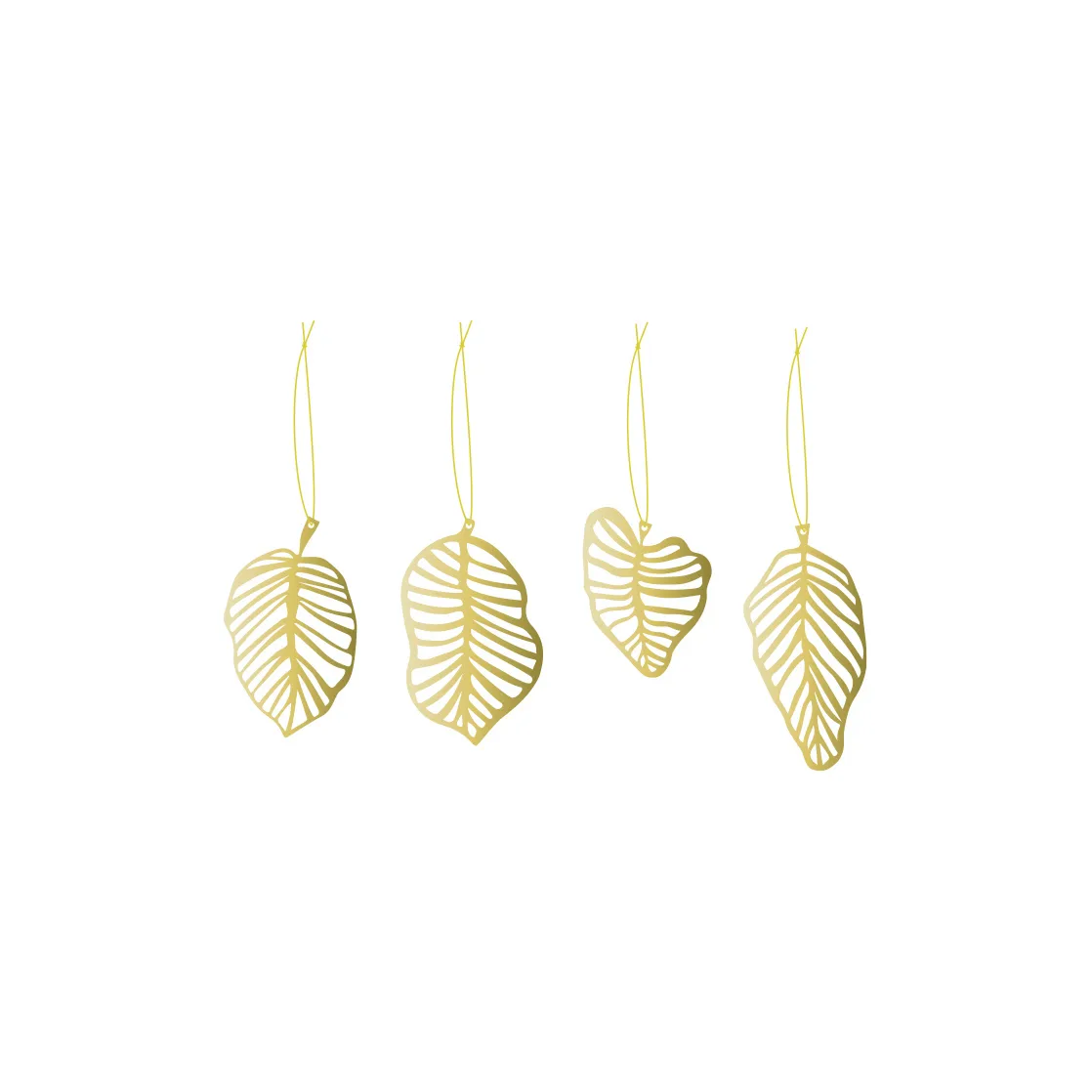 데코 리프 행거 4개 세트, brass Cooee Design | 쿠이디자인