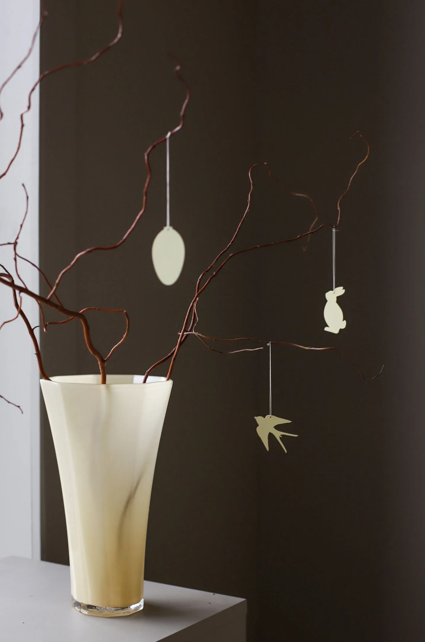 이스터 데코 버드 이스터 장식 4개 세트, Light yellow Cooee Design | 쿠이디자인