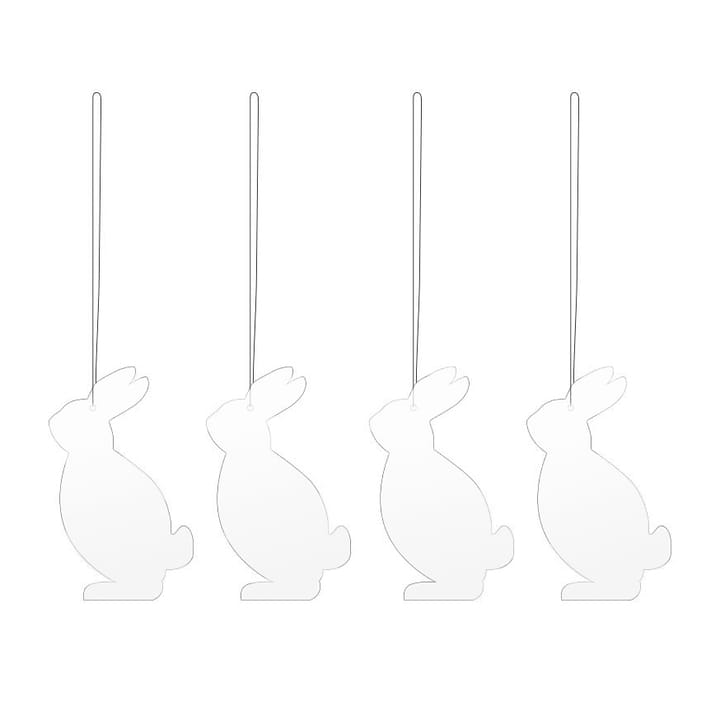 이스터 데코 산토끼 이스터 데코레이션 4개 세트, White Cooee Design | 쿠이디자인