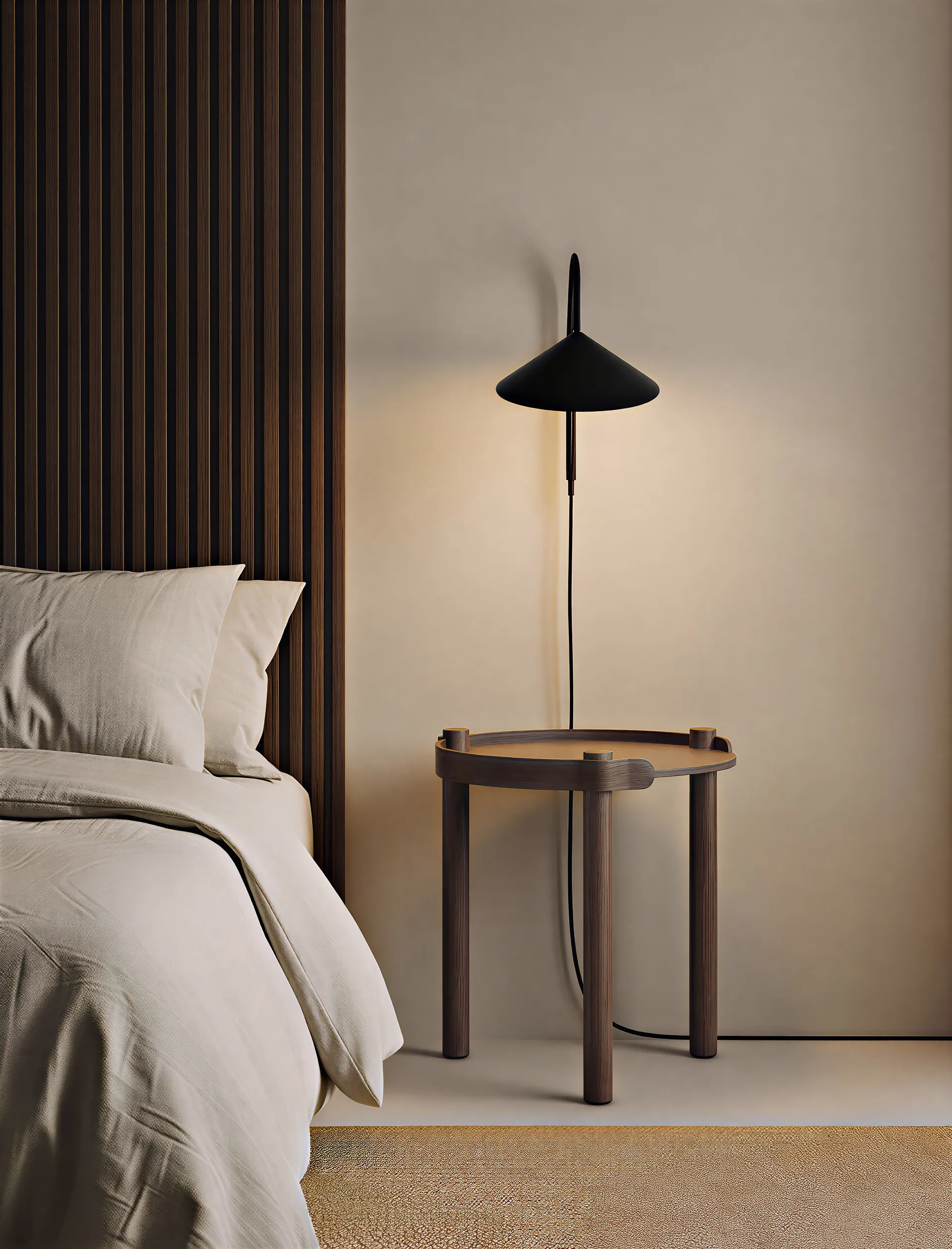 우디 테이블 Ø45 cm, Dark stained oak Cooee Design | 쿠이디자인