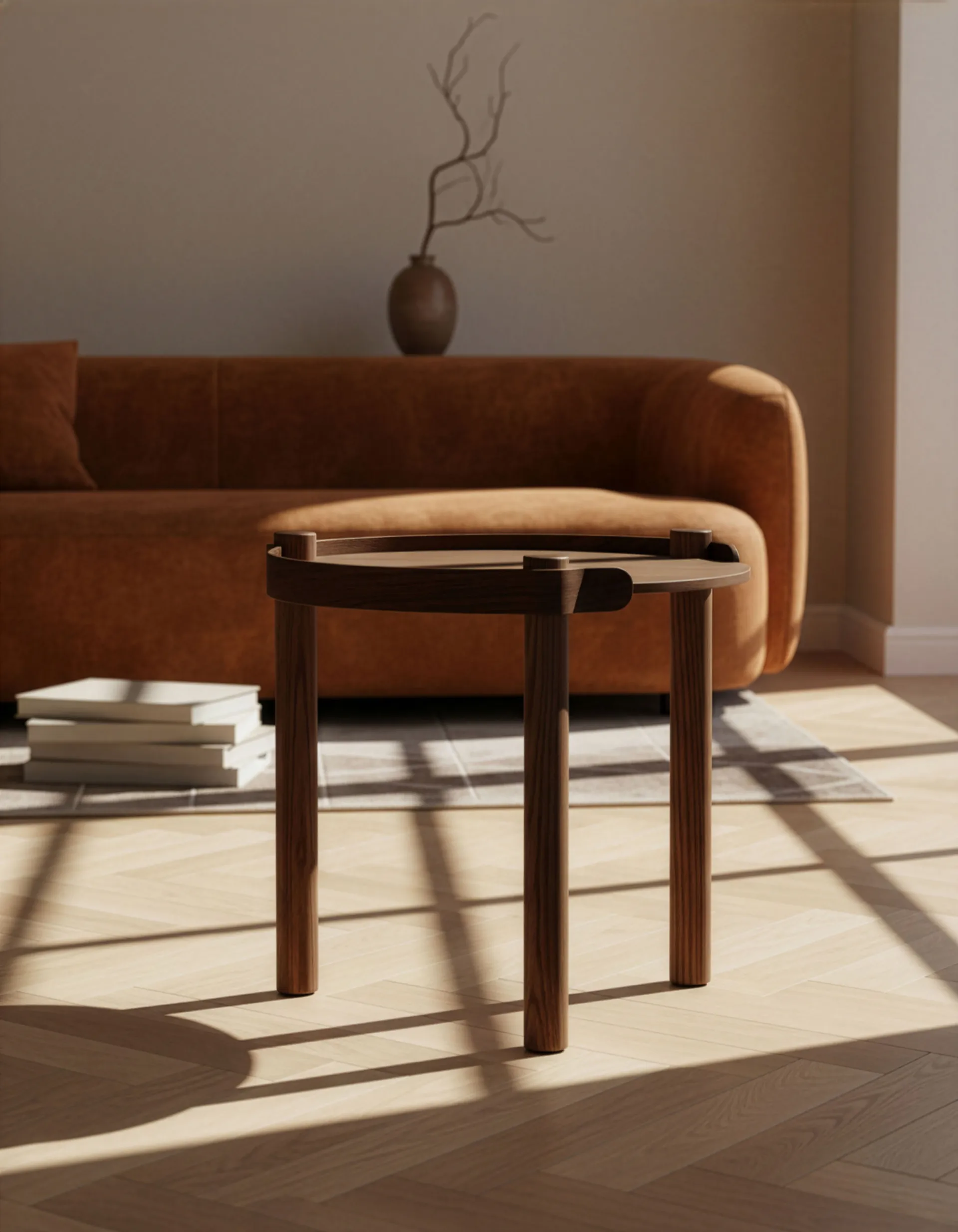 우디 테이블 Ø45 cm, Dark stained oak Cooee Design | 쿠이디자인
