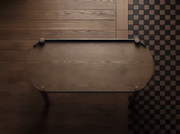 우디 테이블 50x105 cm - Dark stained oak - Cooee Design | 쿠이디자인