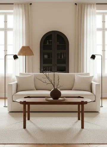 우디 테이블 50x105 cm - Dark stained oak - Cooee Design | 쿠이디자인