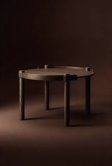 우디 테이블 Ø80 cm - Dark stained oak - Cooee Design | 쿠이디자인